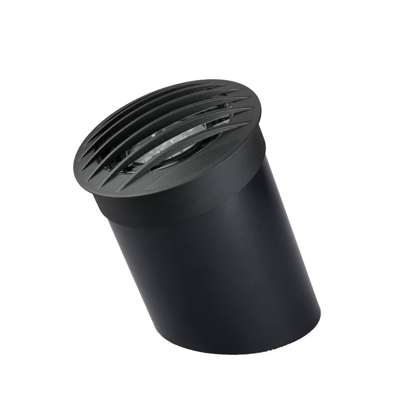 Kichler Lighting Landscape Well Light with Brass Rock Guard in Black Brass, (9.85" x 6.37"),15508BKB - 9.85