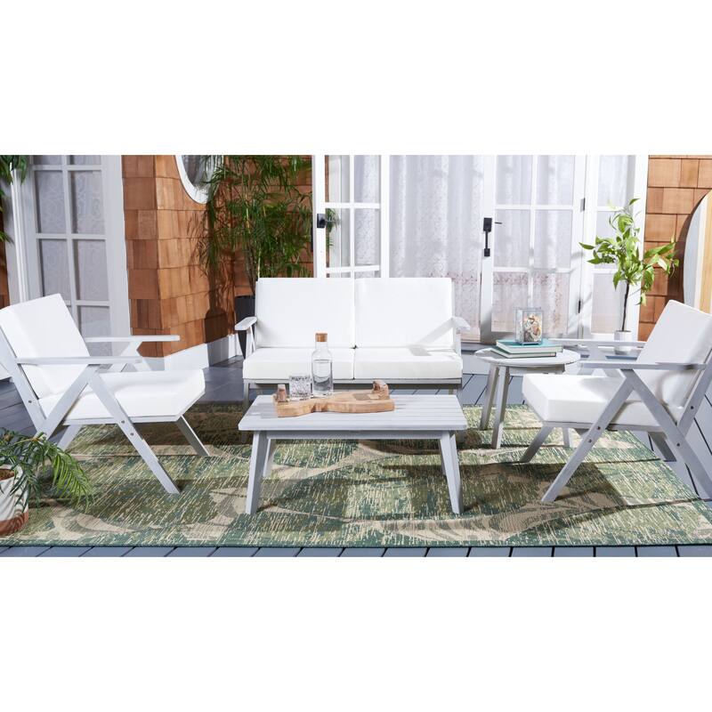 SAFAVIEH Outdoor Adalgisa 5-Piece Outdoor Set - 31W x 31D x 49H