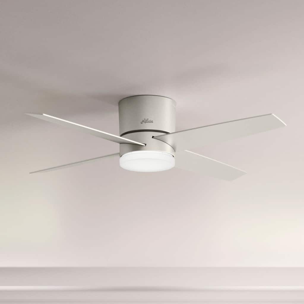 Hunter 54" Wifi Advocate Low Profile Ceiling Fan with LED Light Kit and Remote