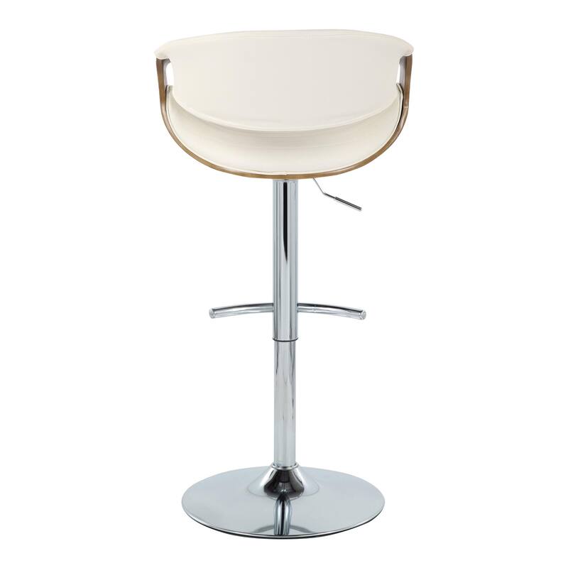 Carson Carrington Kanteborg Adjustable Bar Stool with Rounded T Footrest (Set of 2)
