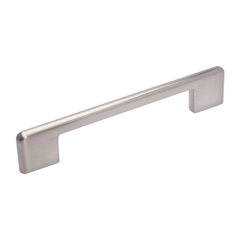 Utopia Alley Taylor Pull Handle-Brushed Nickel Drawer Drop Pull Handles, 5.0" Center to Center