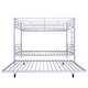 preview thumbnail 71 of 71, Twin over Twin Elegance Clean-Lined Bunk Bed, Heavy Duty Metal Structure Bunk Bed Frame Steel Slat Support(No Box Spring Needed)