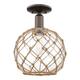 Option Oil Rubbed Bronze / Clear Glass with Brown Rope
