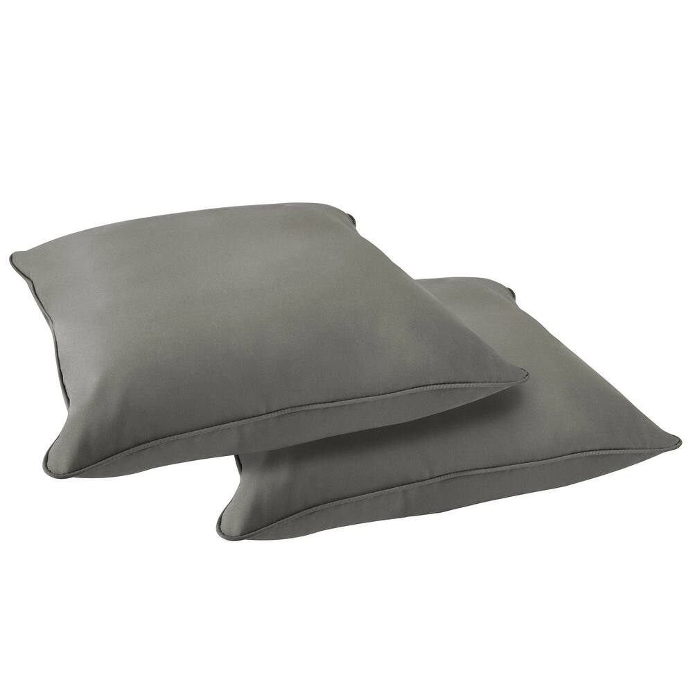 Sorra Home Sunbrella Outdoor Corded Floor Pillow Set of 2