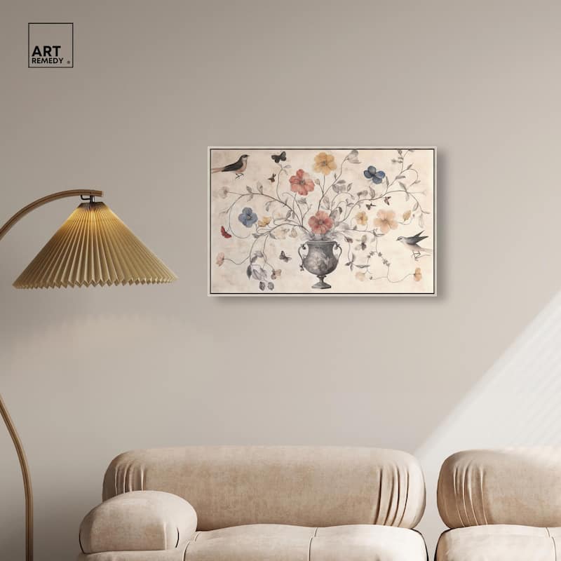 Antique Bouquet Canvas by Art Remedy