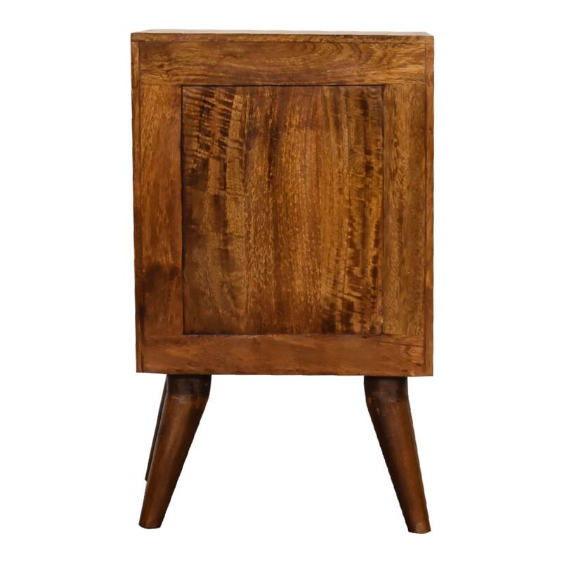 Artisan Furniture Solid Wood 4 Drawer Multi Chestnut Nightstand