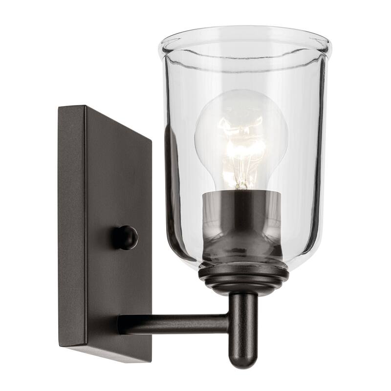 Kichler Lighting Shailene 1-Light Wall Sconce Light with Clear Glass