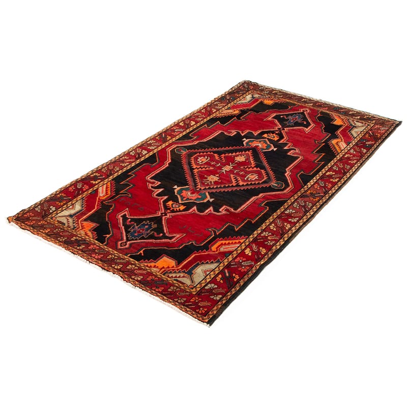 ECARPETGALLERY Hand-knotted Konya Anatolian Red Wool Rug - 4'11 x 9'0