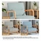 preview thumbnail 121 of 141, 25" W Mid Century Upholstered Wood Accent Chair with Pillow set of 2
