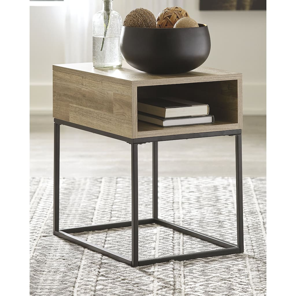 Gerdanet Urban Natural Rectangular End Table - 16"W x 22"D x 22"H