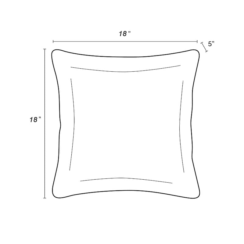 2 Pack Outdoor Throw Pillows, Waterproof & Fade-Resistant Patio Cushions - Soft & Comfortable Decorative Pillow Covers (18x18")