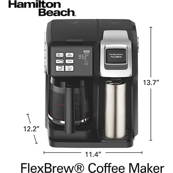 FlexBrew Trio 2-Way Coffee Maker, Compatible with K-Cup Pods or Grounds,  Combo, Single Serve & Full 12c Pot - Bed Bath & Beyond - 37356977