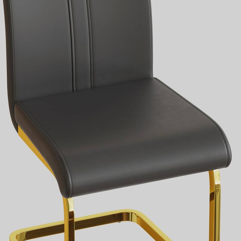 2PCS PU Dining Side Chair