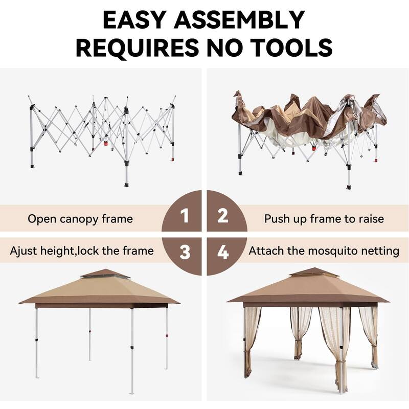 12'x12',11'x11' Gazebo Outdoor Pop up Canopy Tent