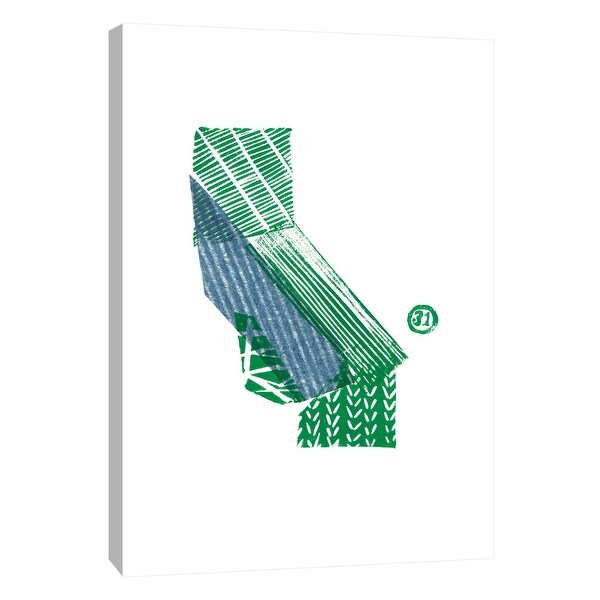 PTM Images 9-108561 PTM Canvas Collection 10" x 8" - "State of the Union 6" Giclee Patterns and Designs Art Print on Canvas