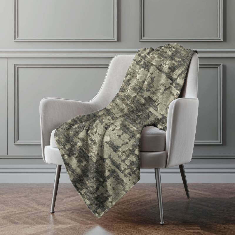 Premium Machine Washable ASB76 Abstract Contemporary Sherpa Throw Blanket