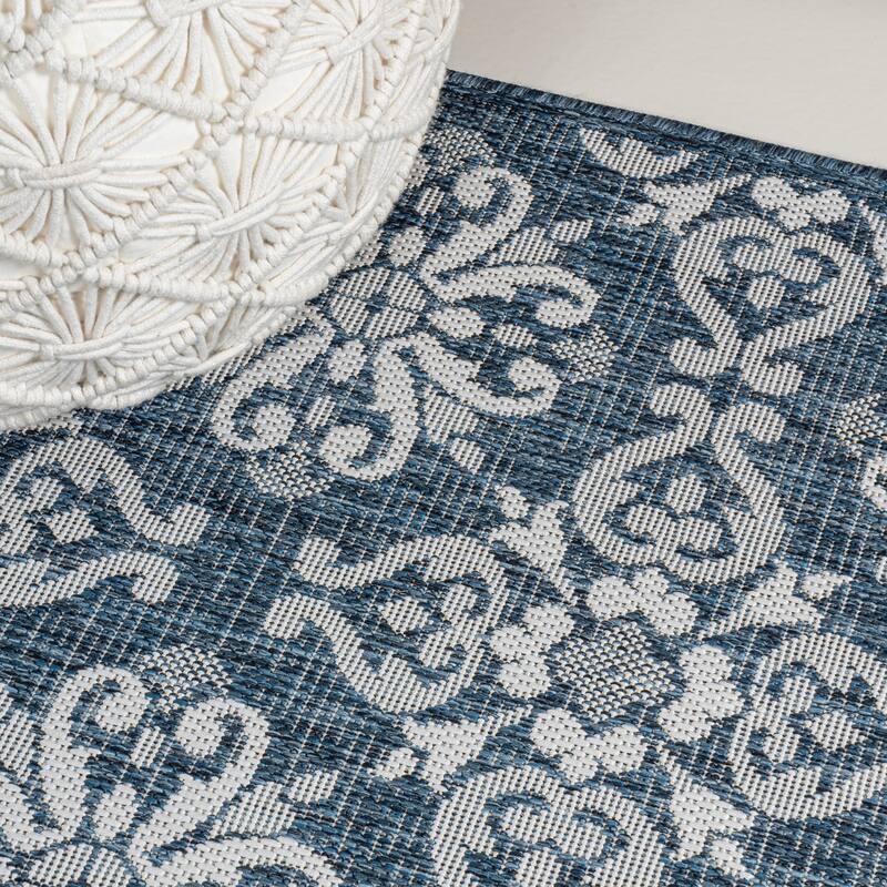 JONATHAN Y Maribel Traditional Mediterranean Tile Design Indoor/Outdoor Area Rug