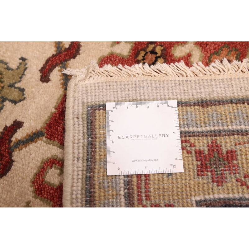ECARPETGALLERY Hand-knotted Jules Sultane Ivory Wool Rug - 8'11 x 12'0