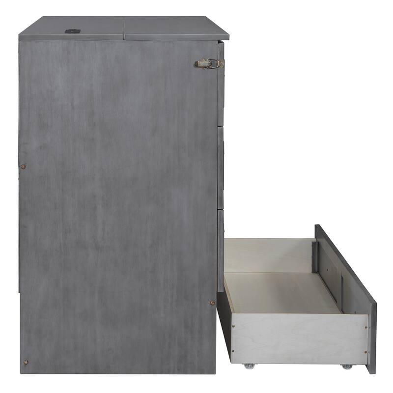 Murphy Bed with Storage and Large Drawers