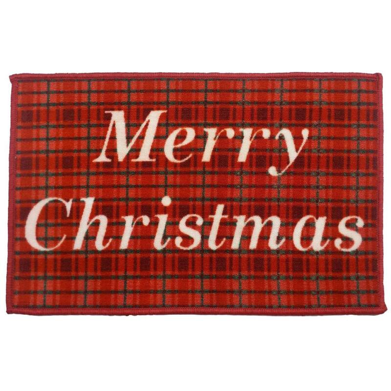 Accent Floor Mat (Merry Christmas) (18 X 30) - 36x24