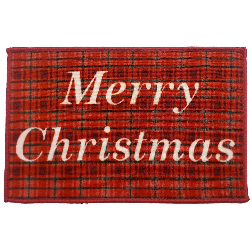 Accent Floor Mat (Merry Christmas) (18 X 30) - 36x24