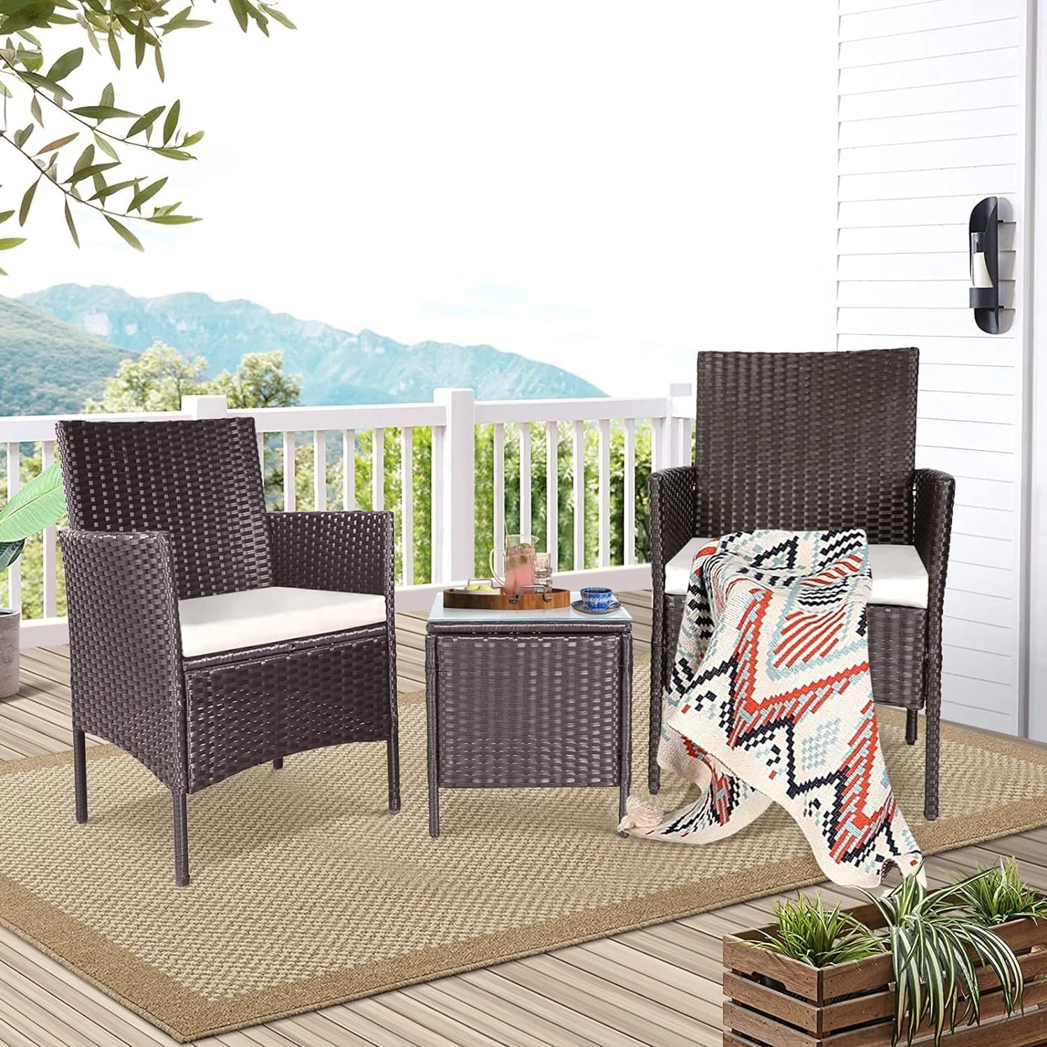 Cushioned bistro set sale