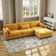 preview thumbnail 15 of 147, Corduroy Upholstered Modular Sectional Sofa for Living Room