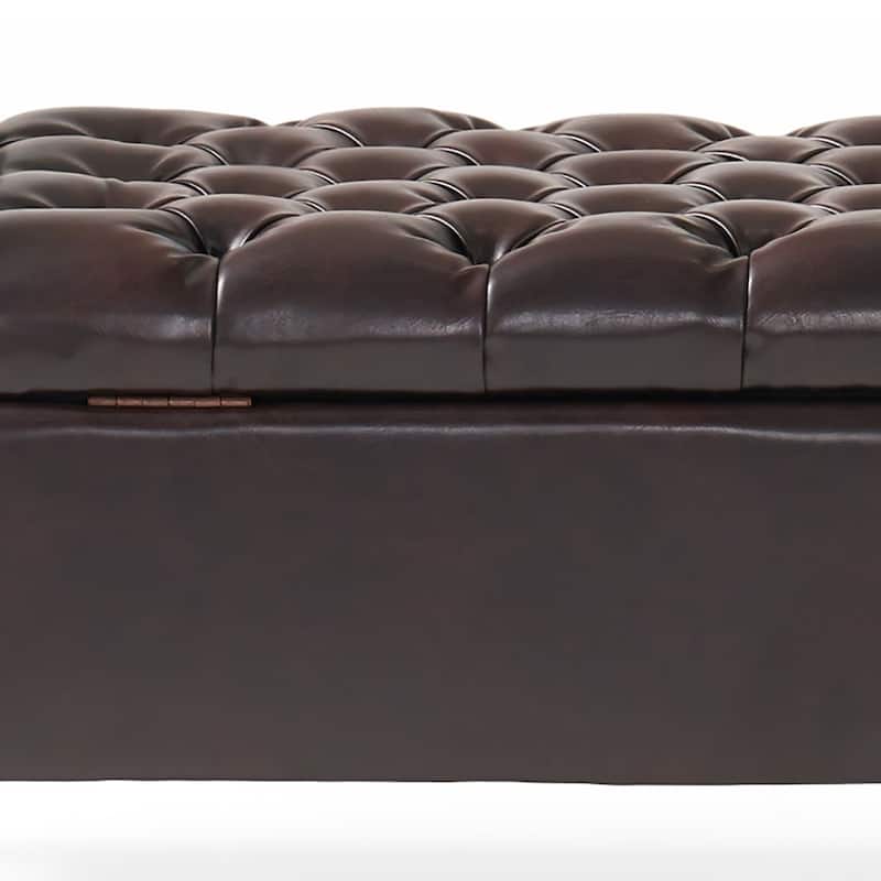 Modern Stylish Upholstered Storage Bench with Flip Top