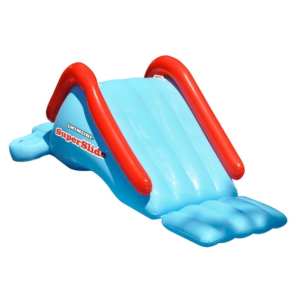 94" Blue and Red Water Sports Inflatable Super Slide Swimming Pool Toy - N/A