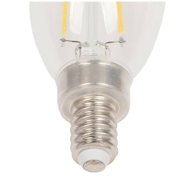Westinghouse Lighting 3.3 Watt (40 Watt Equivalent) Clear B11 Dimmable Filament LED Light Bulb, Candelabra Base, 6 Pack - 6-Pack