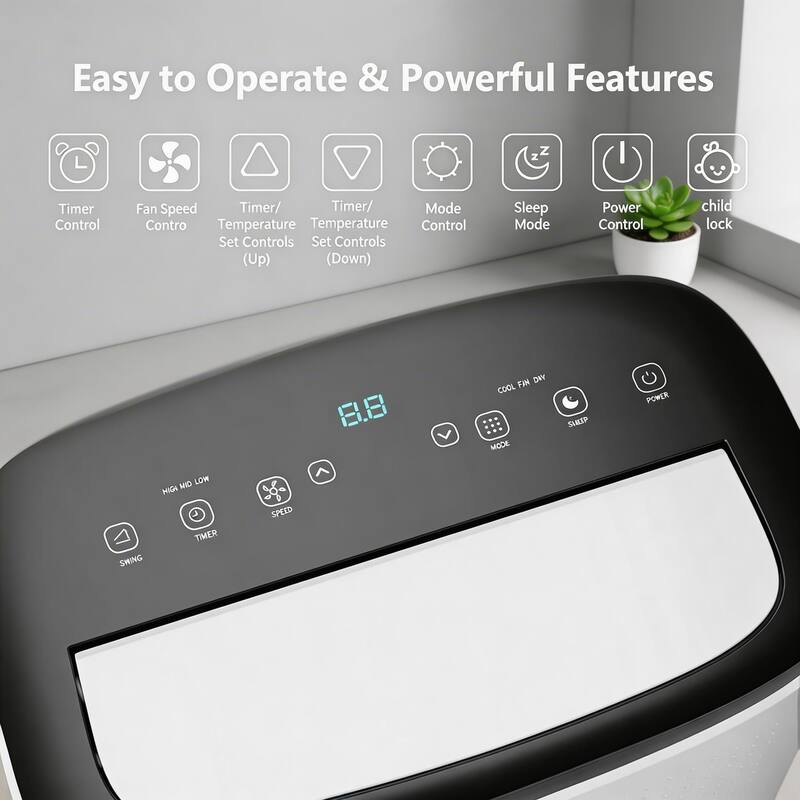 3-in-1 Air Conditioners, with Remote Control, 14000 BTU