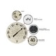 preview thumbnail 6 of 12, Blanc Fleur Outdoor Decorative Round 15 inch Wall Thermometer by Infinity Instruments - 15 x 1.38 x 15