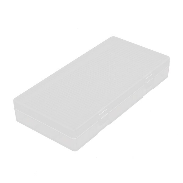 156mmx78mmx25mm Transparent Storage Case Hard Plastic Battery Organizer