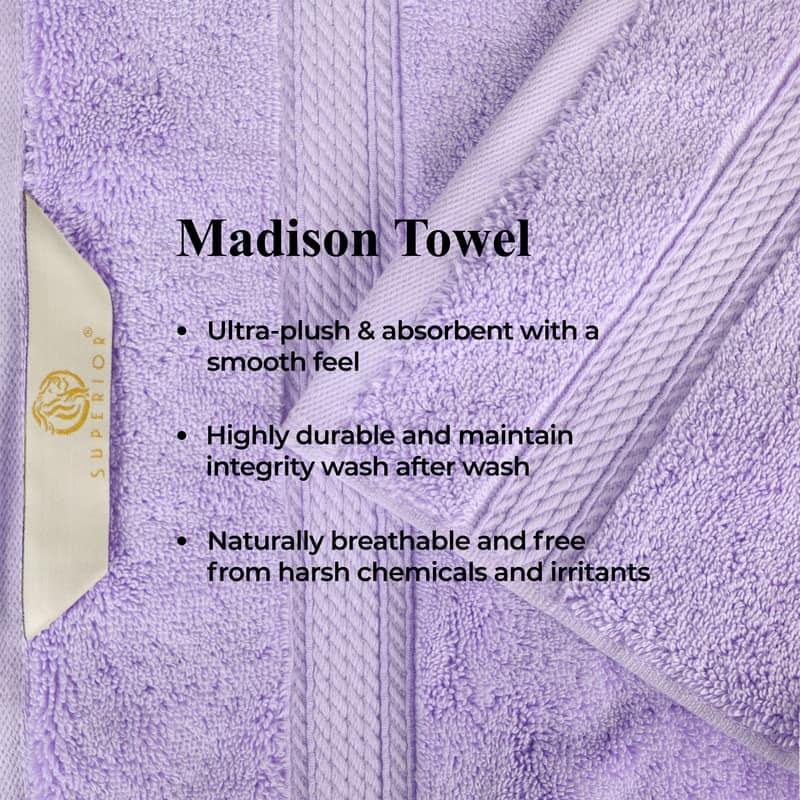Superior Luxury Egyptian Cotton Bath Towel Set of 4 Ultra Plush, Heavyweight, Absorbent Spa & Hotel Quality Bath Towels Set