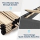 preview thumbnail 27 of 58, VECELO Tufted Upholstered Kids Bed with Adjustable Headboard,Twin Size Bed Set of 2