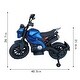 preview thumbnail 2 of 5, Electric Motorcycle for Kids, 12V Electric Dirt Bike with Training Wheels, Hand Racing Foot Brake,PU Seat, for 3~6 Years - Blue