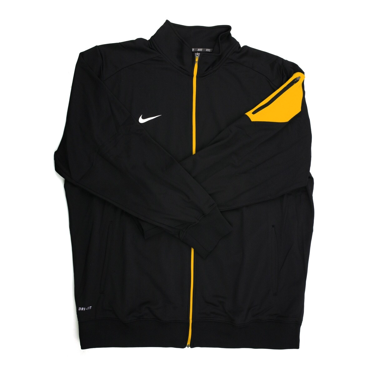 black and yellow jacket nike