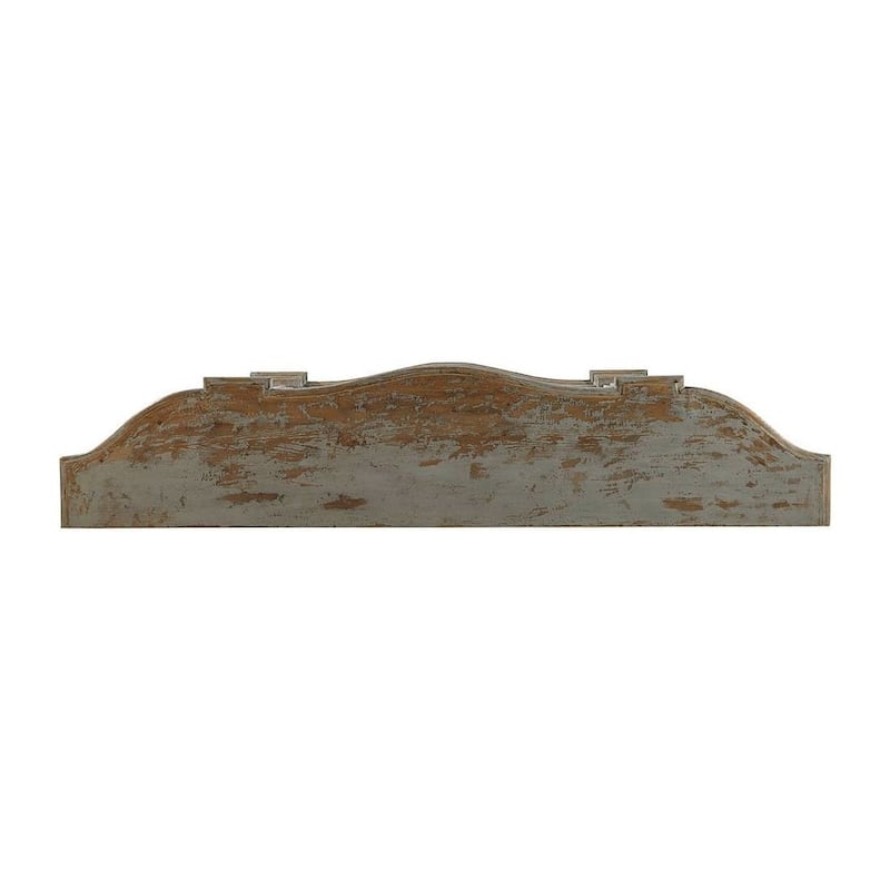 Highlands Blue Briquette 79-inch Curved Front Reclaimed Pine Sideboard
