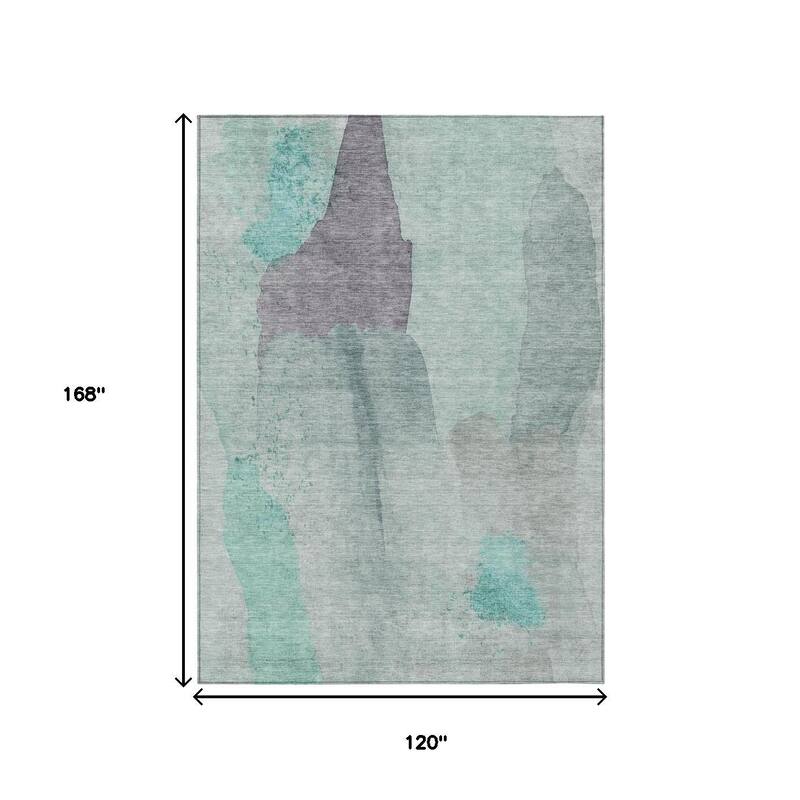 HomeRoots Abstract Transitional Rectangle Outdoor Rug