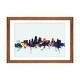 preview thumbnail 12 of 18, iCanvas "Kansas City, Missouri, USA On Blue" by Michael Tompsett Walnut - 16x24x1