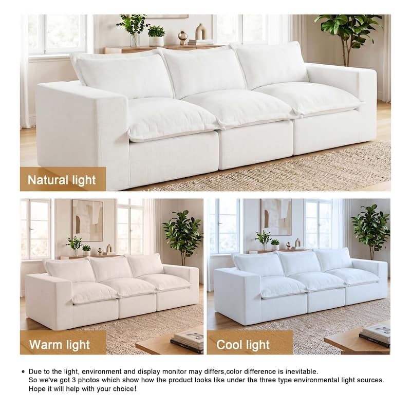 Comfy Cloud Couch Plush Modular Sectional Sofa For Living Room