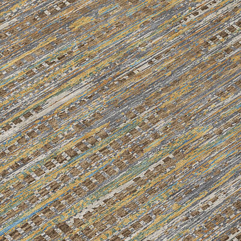 Machine Washable Indoor/ Outdoor Casual Keystone Chantille Rug