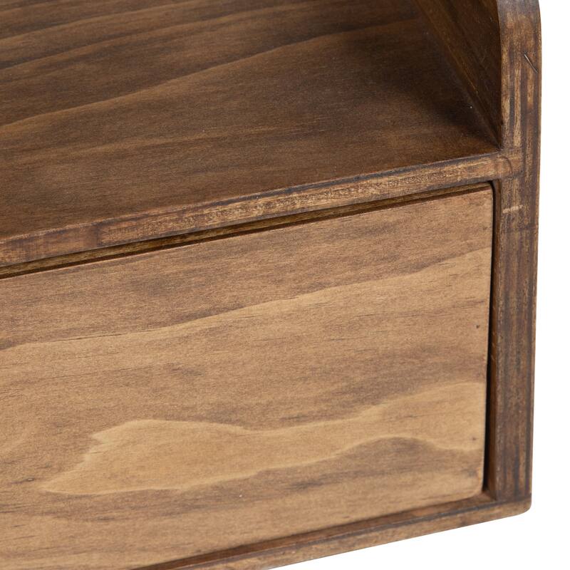 Kate and Laurel Kitt Premium Sold Wood Floating Shelf Side Table