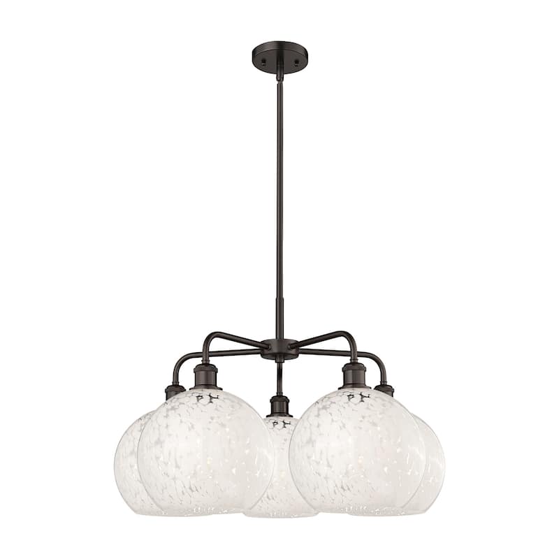 Innovations Lighting 516-5C-18-28-White Mouchette-Indoor Chandelier