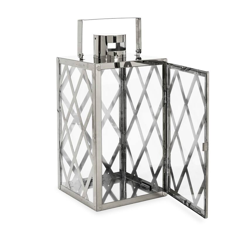 Ashuelot Outdoor Outdoor 14" Stainless Steel Lantern by Christopher Knight Home