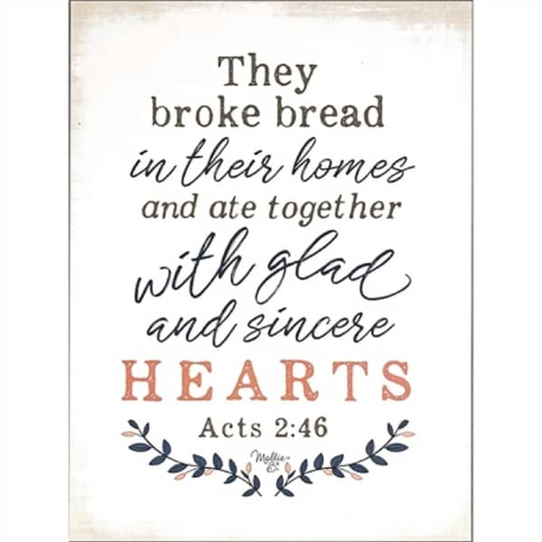 16" Ivory White and Black Contemporary Bible Verse Printed Rectangular Plaque - N/A