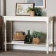 preview thumbnail 2 of 6, Bayard Console Table with Bobbin Legs - Spindle Leg Accent Table with Shelf, Cottage Farmhouse Entryway or Living Room Furniture