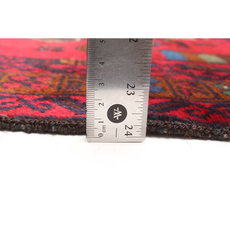 ECARPETGALLERY Hand-knotted Teimani Red Wool Rug - 3'0 x 4'11