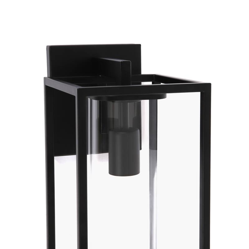 Outdoor Wall Sconce with Clear Glass Shade