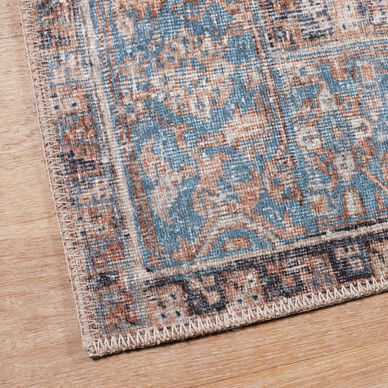 Terra by Obeetee Bergen Rug - Vintage Medallion Multi - 2'6" x 7'6"